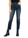 Kut From The Kloth Elizabeth High Rise Straight Leg Jean In Resounding Dark Wash In Multi