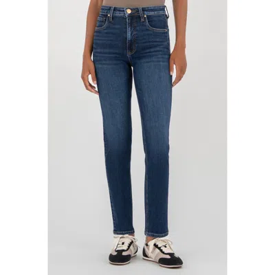 Kut From The Kloth Elizabeth High Waist Ankle Straight Leg Jeans In Animal Print