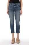 KUT FROM THE KLOTH KUT FROM THE KLOTH ELIZABETH HIGH WAIST CROP STRAIGHT LEG JEANS