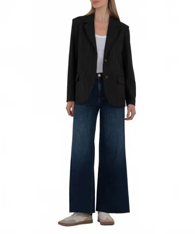 Kut From The Kloth Ellie Notch Collar Blazer In Black