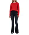 Kut From The Kloth Emerson Scoop Neck Sweater In Red In Red