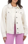 Kut From The Kloth Emmy Relaxed Fit Denim Jacket In Ecru