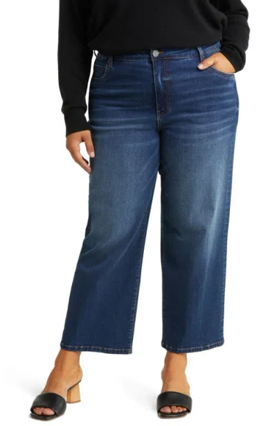 Kut From The Kloth Fab Ab High Waist Ankle Wide Leg Jeans In Blue