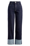 Kut From The Kloth Faye Cuffed Bootcut Jeans In Kindled