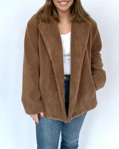 Kut From The Kloth Fuzzy Latte Jacket In Brown