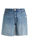 Kut From The Kloth Hailey Cutoff Bermuda Denim Shorts In Focus