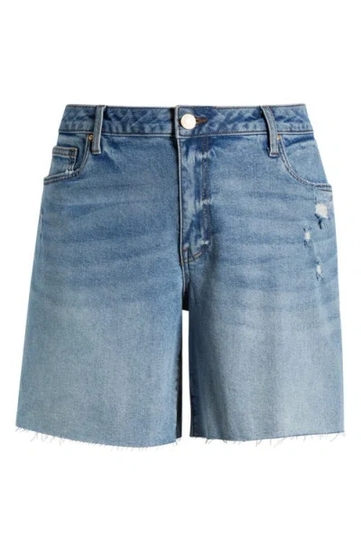 Kut From The Kloth Hailey Cutoff Bermuda Denim Shorts In Focus