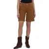 Kut From The Kloth Hailey Denim Bermuda Shorts In Brown