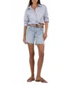 Kut From The Kloth Hailey High Rise Short With Raw Hem In Openness In Blue