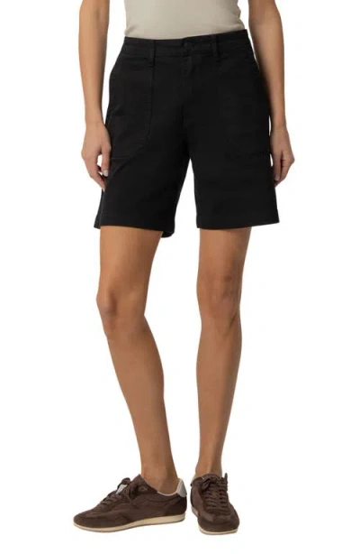 Kut From The Kloth Hailey High Waist Denim Bermuda Shorts In Black Jm