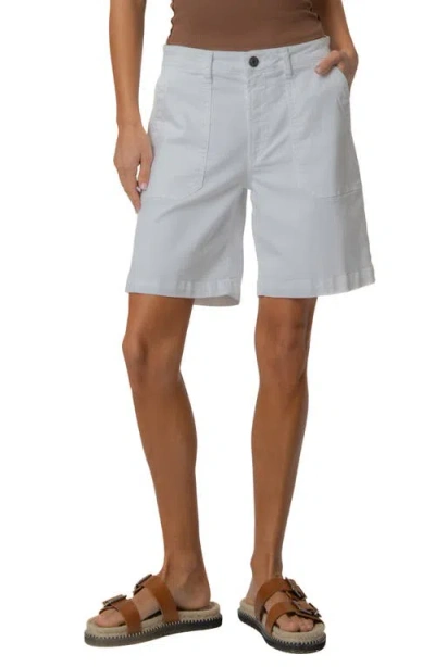 Kut From The Kloth Hailey High Waist Denim Bermuda Shorts In White