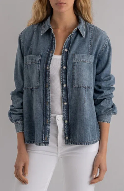 Kut From The Kloth Harley Button-up Denim Shirt In Blue