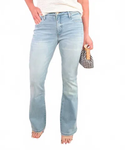 Kut From The Kloth High Rise Flare Jeans In Funnel In Blue