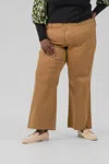 Kut From The Kloth High Rise Wide Leg Jean - Plus In Bronze In Brown