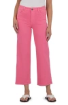 Kut From The Kloth High Waist Ankle Wide Leg Jeans In Sugar Coral