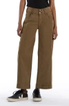 Kut From The Kloth Meg Fab Ab High Waist Wide Leg Jeans In Dark Olive
