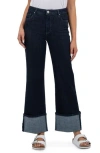 Kut From The Kloth High Waist Cuffed Wide Leg Jeans