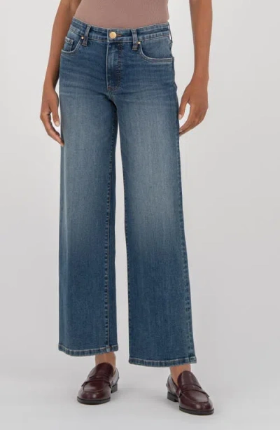 Kut From The Kloth High Waist Wide Leg Jeans In Blue