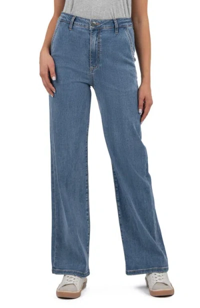 Kut From The Kloth High Waist Wide Leg Jeans In Medium Wash