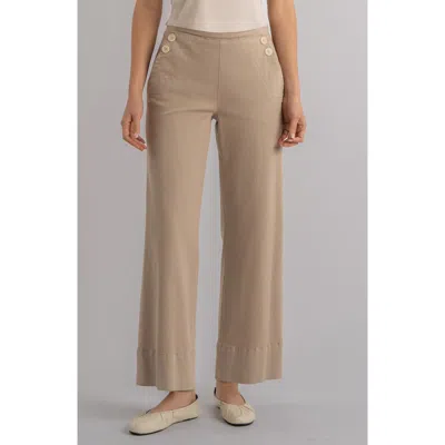 Kut From The Kloth High Waist Wide Leg Jeans In Brown