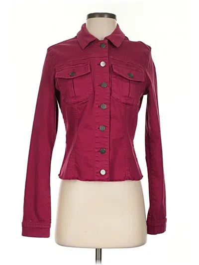 Pre-owned Kut From The Kloth Jacket In Burgundy