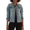 Kut From The Kloth Jacqueline Denim Trucker Jacket In Defender
