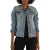 Kut From The Kloth Jacqueline Denim Trucker Jacket In Defender