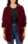 Kut From The Kloth Jana Open Front Cardigan In Wine