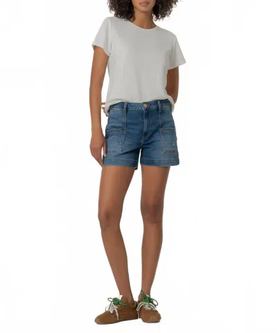 Kut From The Kloth Jane High Rise Jean Shorts In True Wash In Blue