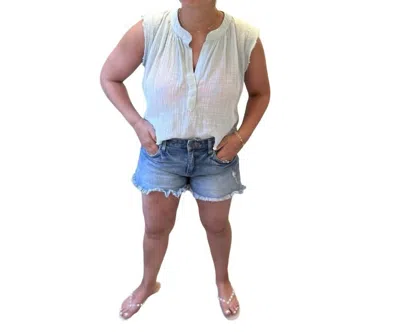 Kut From The Kloth Jane High Rise Long Short In Medium Wash In Blue