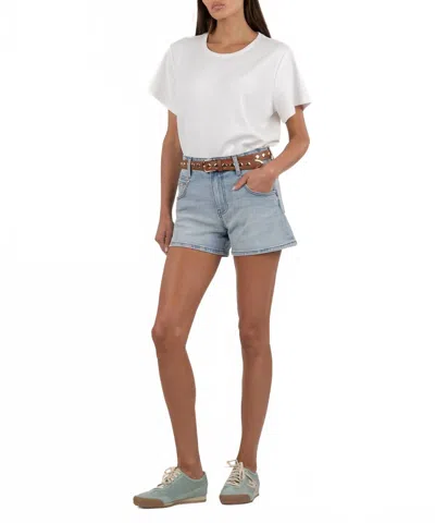 Kut From The Kloth Jane High Rise Short In Charity Wash In Brown