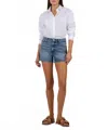 Kut From The Kloth Jane High Rise Shorts In Distinguished Wash In Blue
