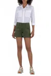 Kut From The Kloth Jane High Rise Shorts In Olive In Green