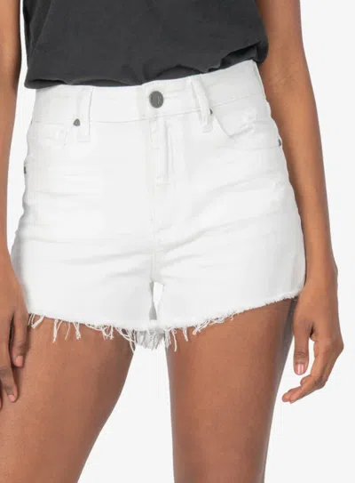 Kut From The Kloth Jane High Rise Short In Optic White