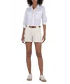 Kut From The Kloth Jane High Rise Shorts In Ecru