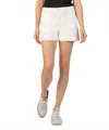 Kut From The Kloth Jane High Rise Shorts In Optic White In White