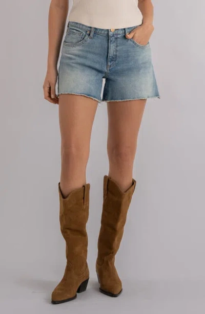 Kut From The Kloth Jane High Waist Cutoff Denim Shorts In Blue
