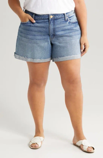 Kut From The Kloth Jane High Waist Denim Cutoff Shorts In Blue