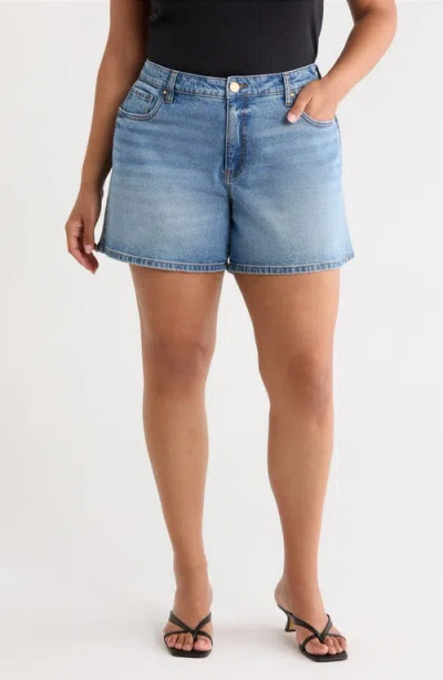 Kut From The Kloth Jane High Waist Denim Shorts In Blue