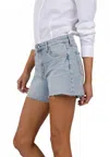 Kut From The Kloth Jenny High Rise Basic Raw Hem Short In Denim In Multi