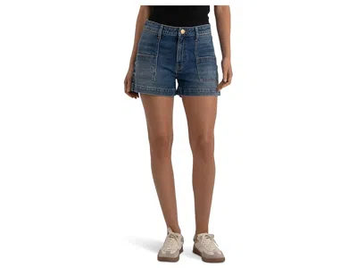 Kut From The Kloth Jane High-rise Shorts W/ Pork Chop Pockets In Blue