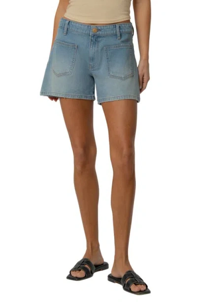 Kut From The Kloth Jane Patch Pocket Denim Shorts In Blue