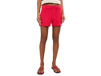Kut From The Kloth Jane Short High-rise Pork Chop Pocket Women's Shorts Tomato: 16 3.5 In Red