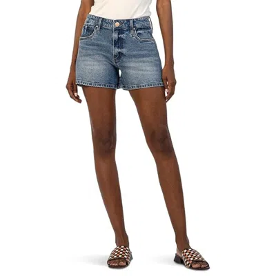 Kut From The Kloth Jane Shorts Women's Distinguished Denim High-rise Gbo1298 In Blue