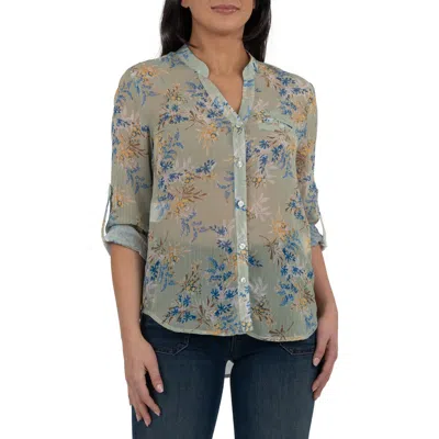 Kut From The Kloth Jasmine Chiffon Button-up Shirt