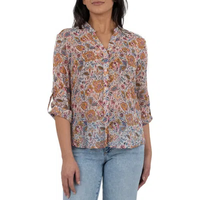 Kut From The Kloth Jasmine Chiffon Button-up Shirt