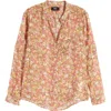 Kut From The Kloth Jasmine Chiffon Button-up Shirt In Libourne Olive