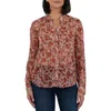 Kut From The Kloth Jasmine Chiffon Button-up Shirt In Multi