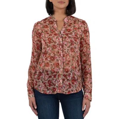 KUT FROM THE KLOTH KUT FROM THE KLOTH JASMINE CHIFFON BUTTON-UP SHIRT
