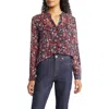 Kut From The Kloth Jasmine Chiffon Button-up Shirt In Multi